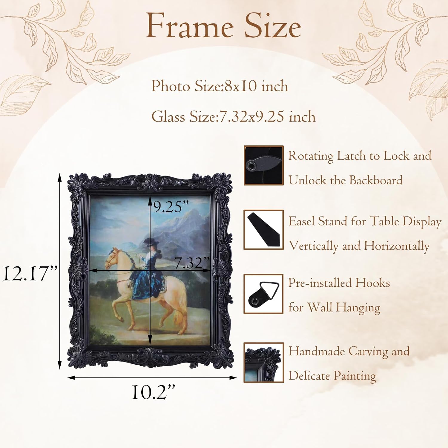 Detalle 2 de LIHOLO Vintage Picture Frame 8x10