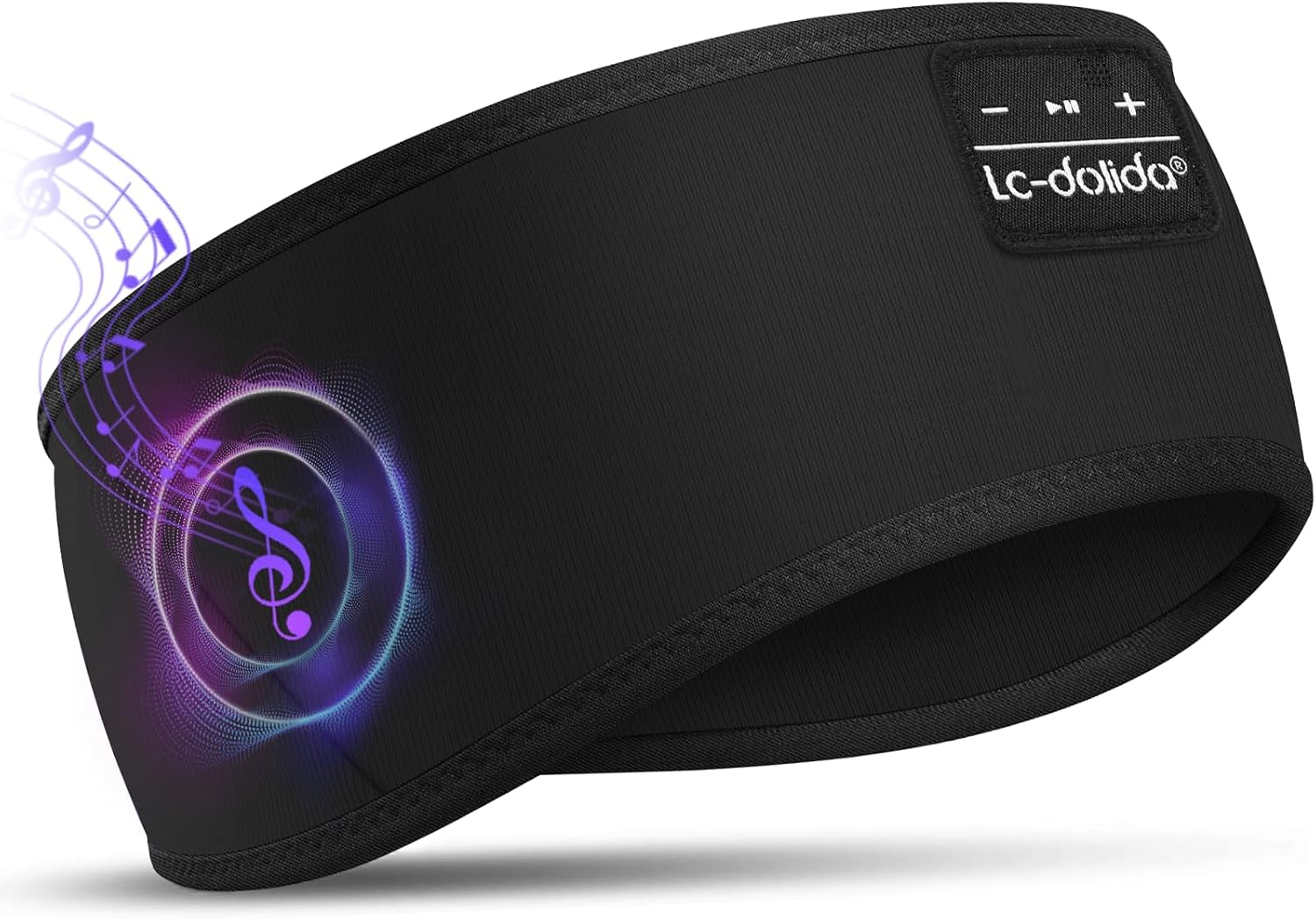 Detalle de LC-dolida LC001 Bluetooth 5.4 Sleep Headband with HD Sound and Mic