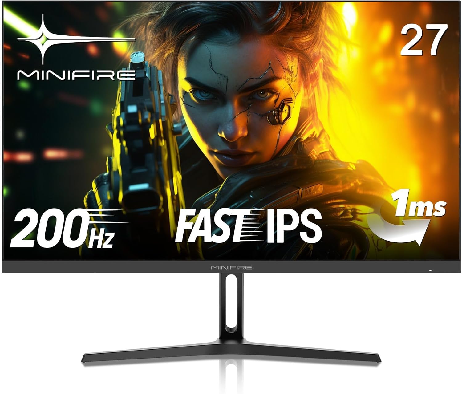 Detalle de Minifire 27 Zoll FHD Gaming-Monitor MFG27F2 (180 Hz, 1 ms, Fast IPS, HDR 10, AdaptiveSync)