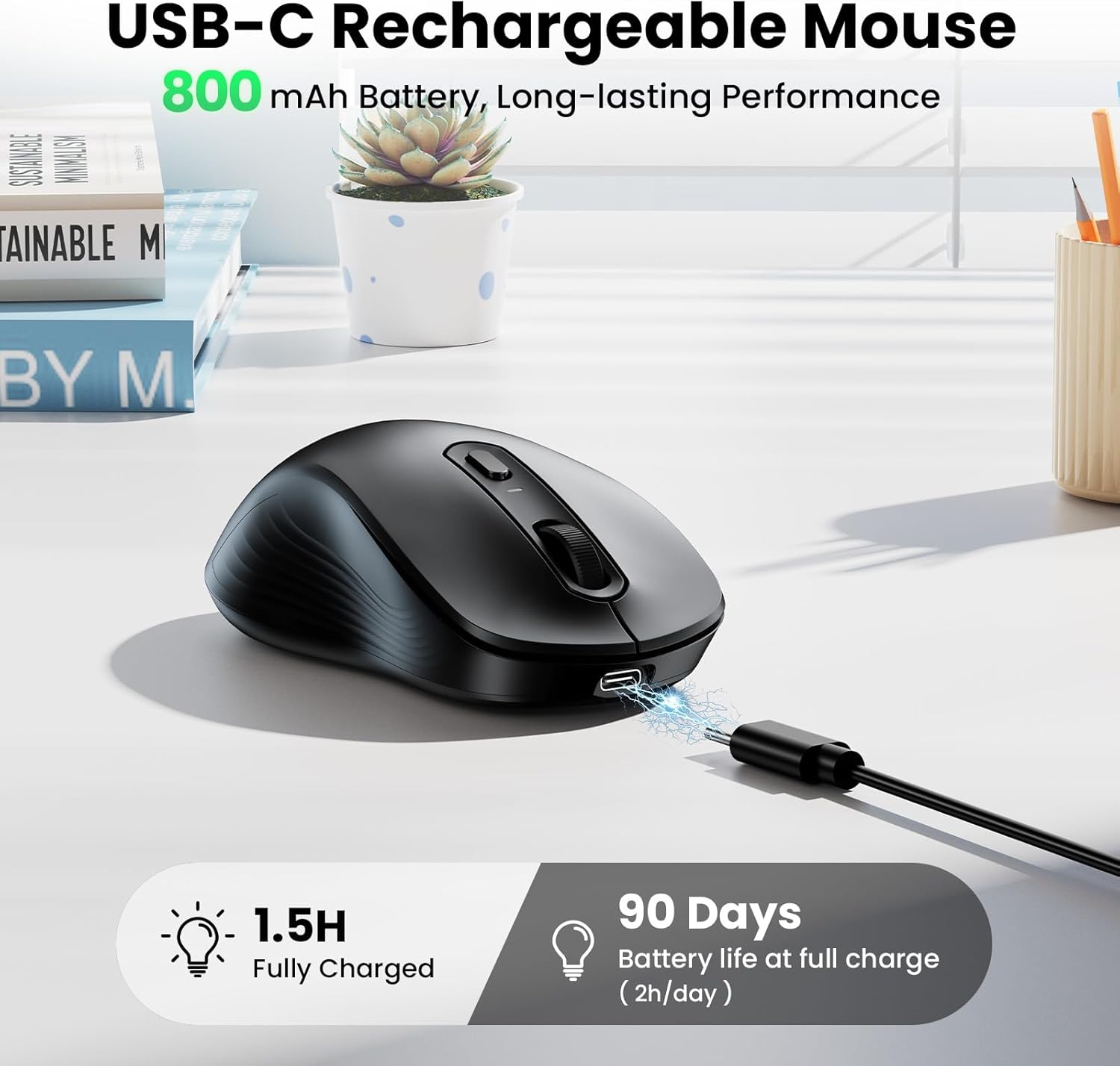 Detalle 2 de TECKNET Bluetooth Mouse 4800 DPI