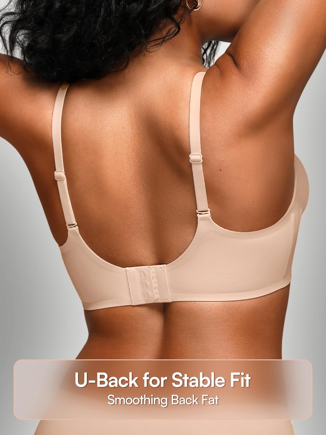 Thumbnail 2 de Cuteio Wireless Jelly Bras for Women No Underwire - S-2XL Seamless Padded T-Shirt Bralette with Support