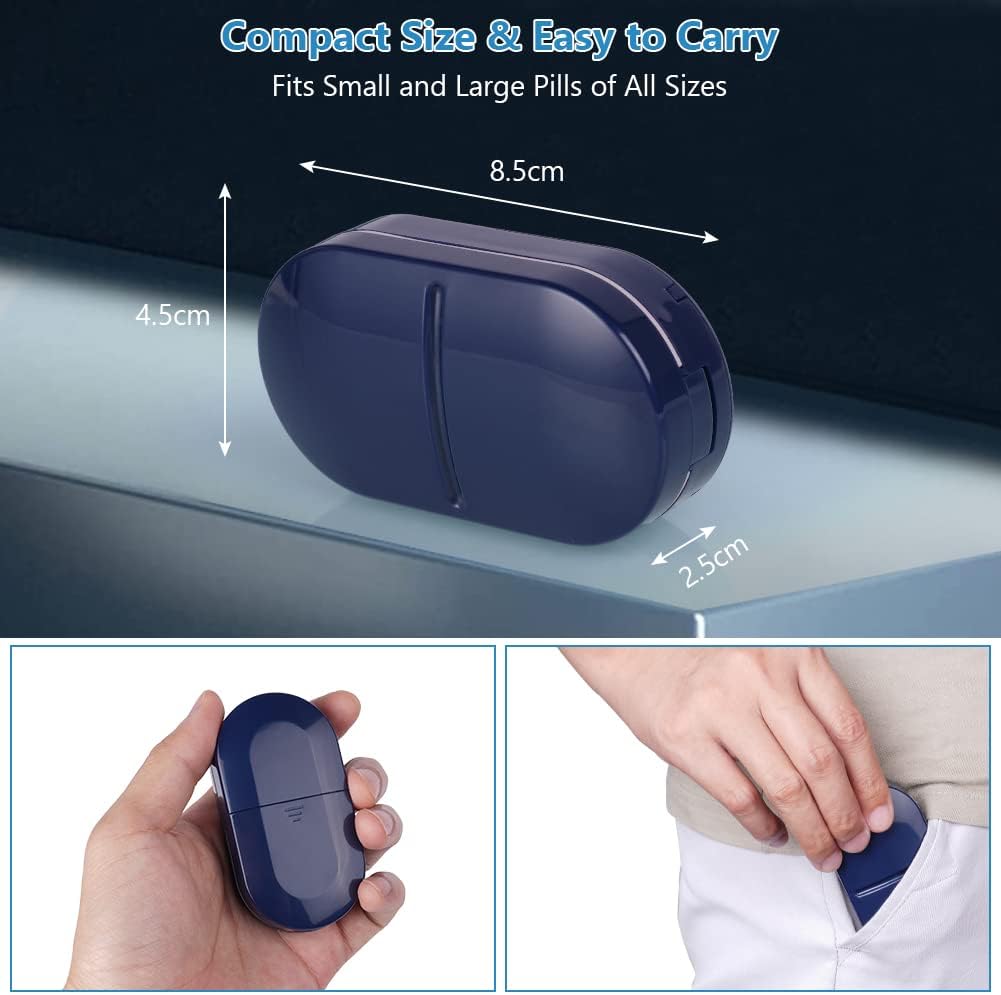 Detalle 2 de ACWOO Coupe-Comprimé avec lame inox pour couper les comprimés (portable)
