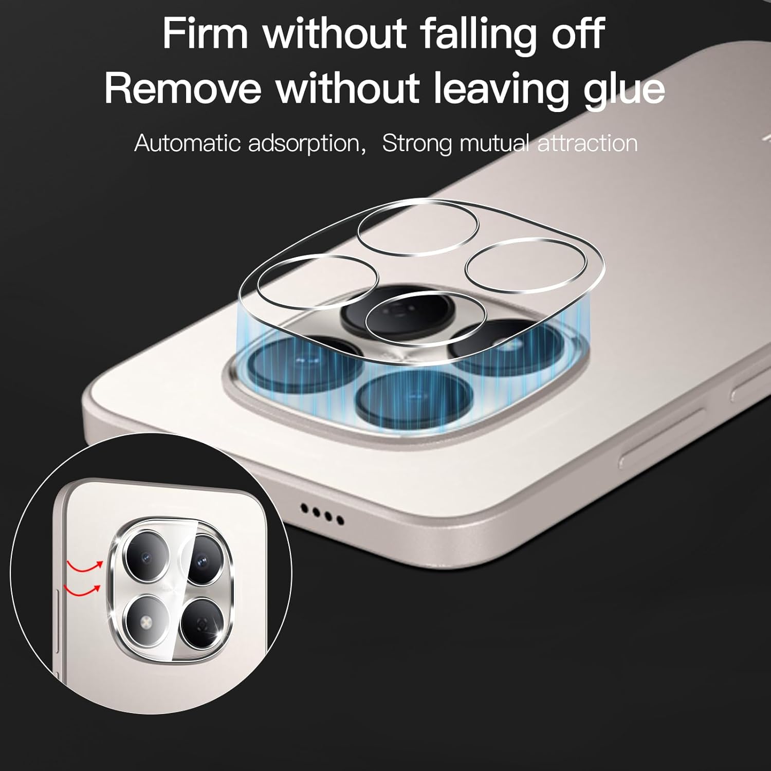 Thumbnail 4 de Anoowkoa 2+2 Stück Panzerglas-Set für Xiaomi Redmi Note 15 Pro 5G – Display- und Kamera-Schutzfolie