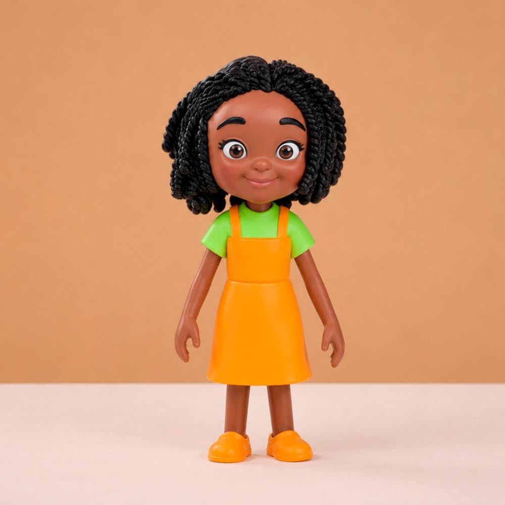 Detalle 2 de Miniland Rodzina o ciemnej karnacji – 8 figurek do zabawy symbolicznej