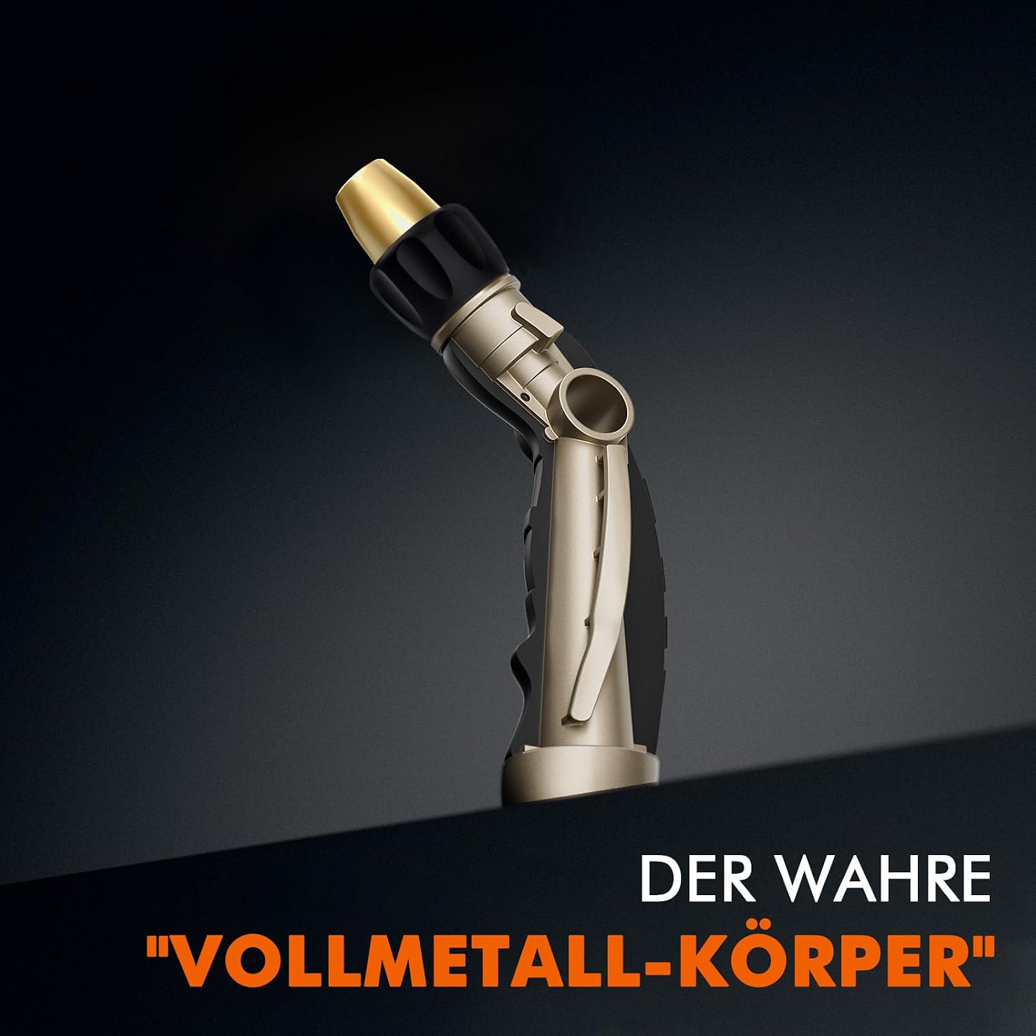 Thumbnail 1 de RESTMO Gartenbrause Metall – robuste Hochdruck-Gartenschlauchdüse mit Self-Lock, 9 Sprühmuster