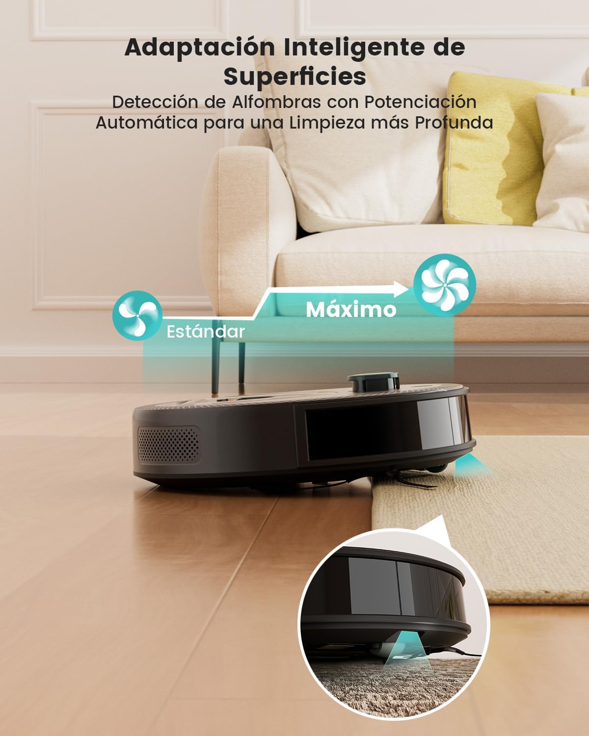 Detalle 2 de LEFANT M330 Pro robot aspirador 5000Pa