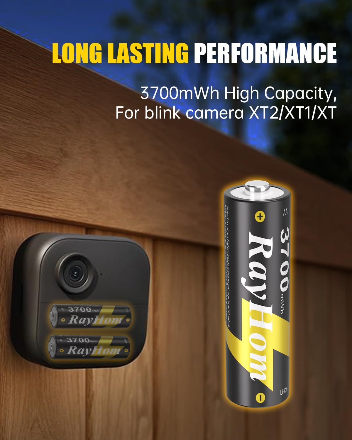 Detalle 2 de RayHom AA 1.5V 3700mWh,PJ-L811 Rechargeable Lithium Batteries with Charger