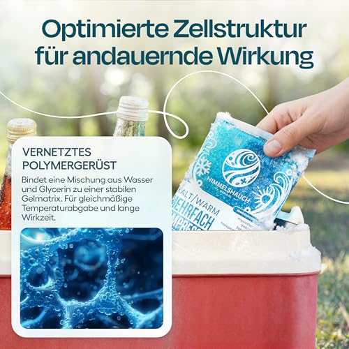 Thumbnail 5 de HIMMELSHAUCH MEDICAL Kühlpads 12x20 cm – 3er Set Kühlpack, wiederverwendbar
