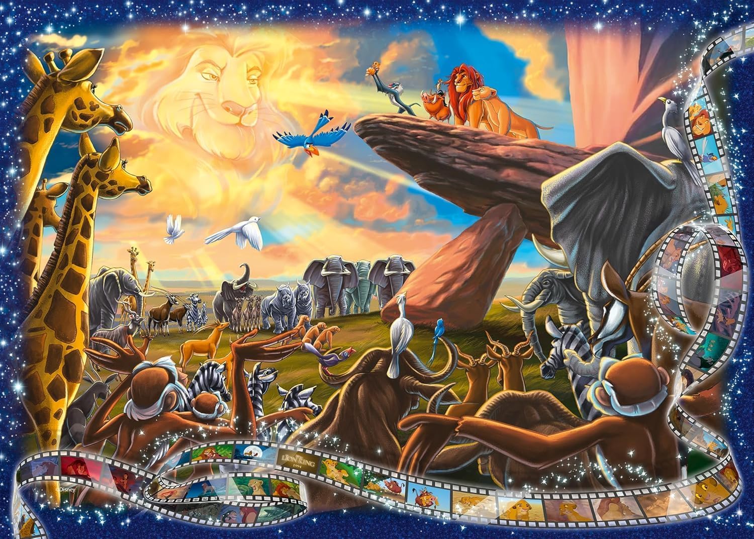Detalle 2 de Ravensburger Puzzle 1000 Pezzi Disney Il Re Leone (70x50 cm)