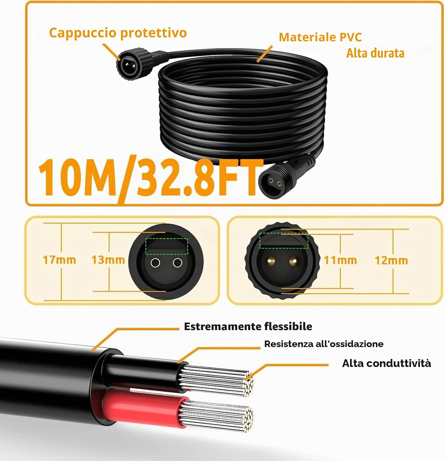 Thumbnail 2 de Joycome Prolunga Cavo 10 m per Luci LED IP65 — affidabile esterno per ghirlande luminose