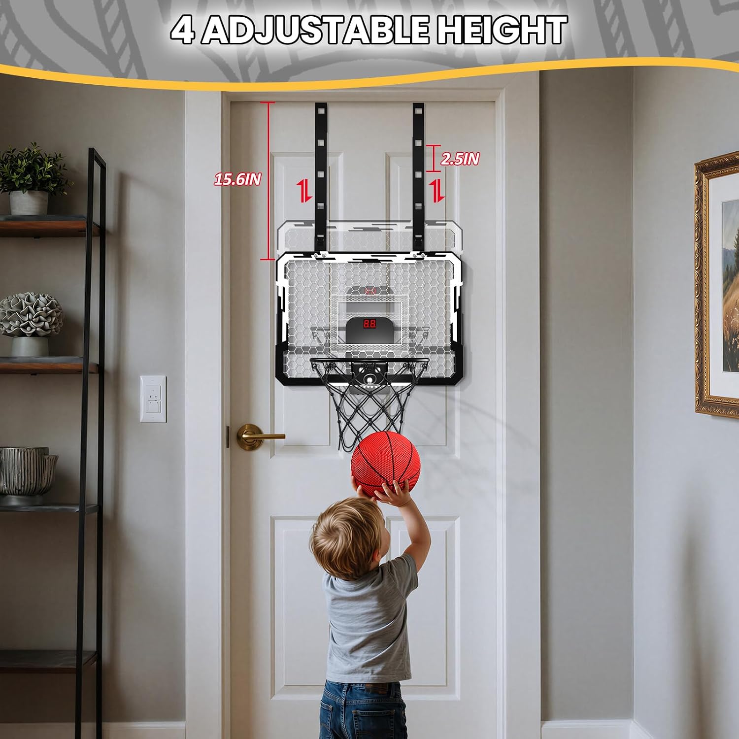 Thumbnail 5 de QDRAGON Indoor Mini Basketball Hoop 7-LED