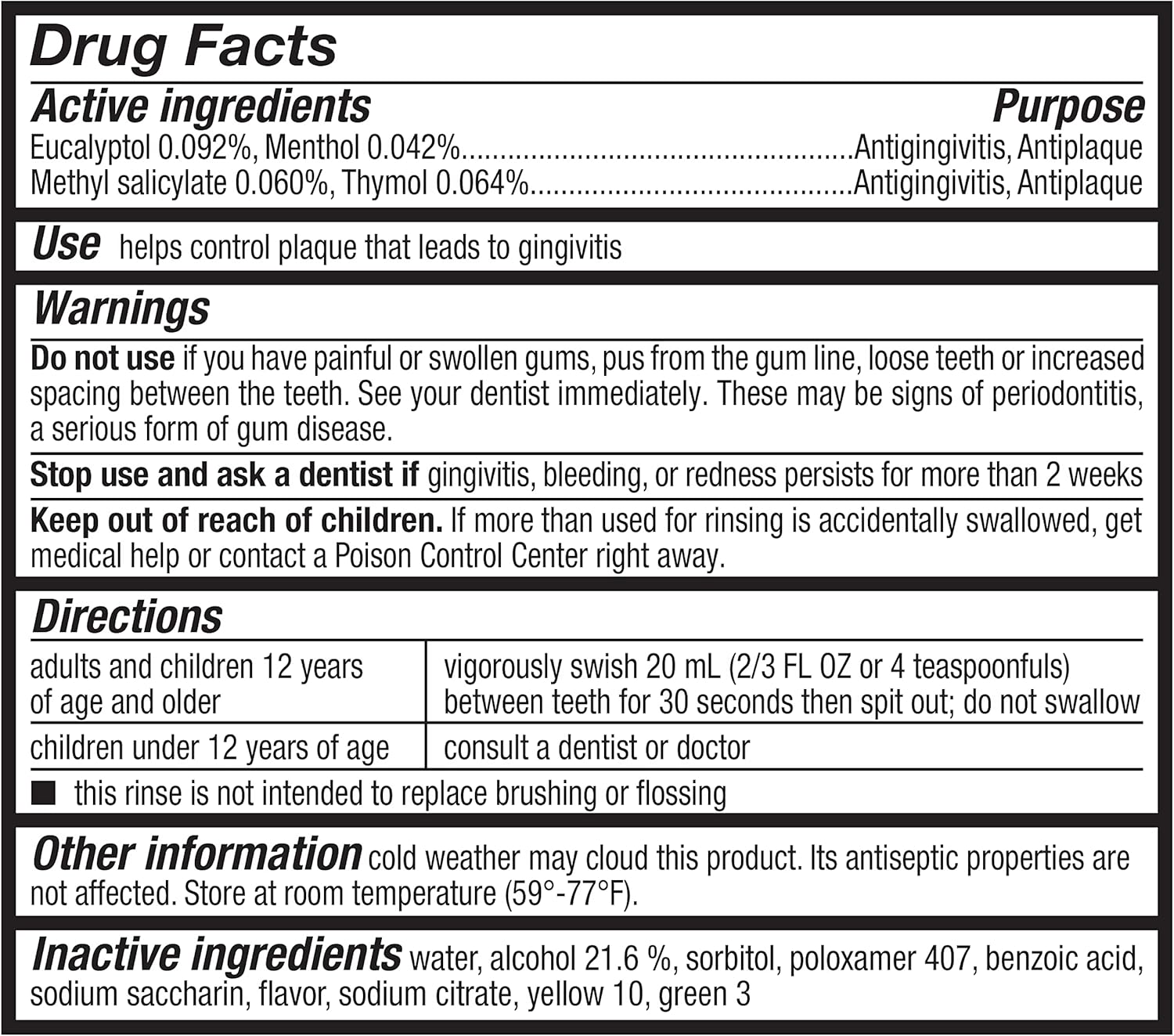 Thumbnail 3 de Amazon Basics Antiseptic Mouthwash (Refreshing Mint), 33.80 fl oz, 1-Pack