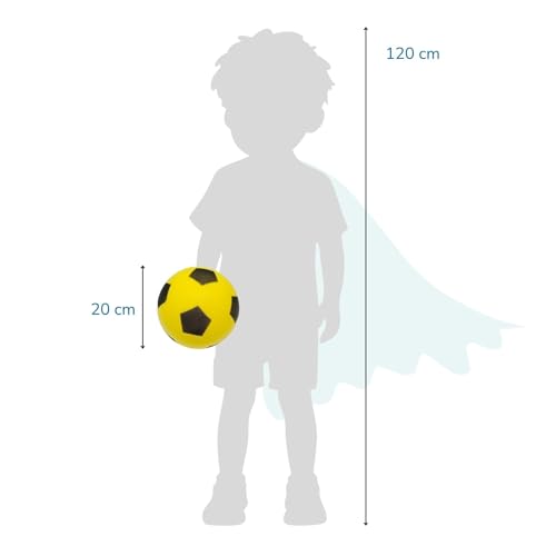 Thumbnail 6 de alldoro Balón de Espuma Amarillo Ø 20 cm – Fútbol blando y seguro para interior