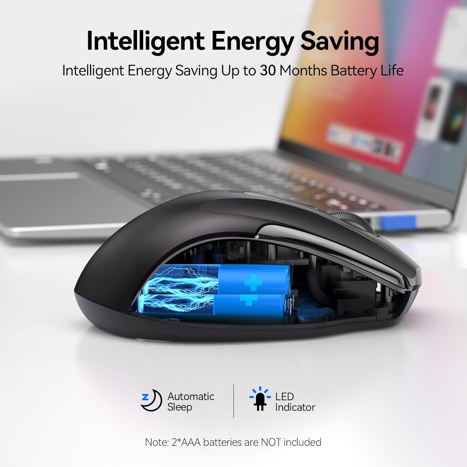 Thumbnail 5 de TECKNET Bluetooth Mouse with 4800 DPI: Quiet, Versatile, Long-Lasting