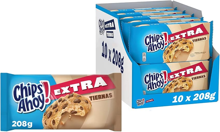 Detalle de Chips Ahoy Galletas Cookies Extra Tiernas 208 g 🍪