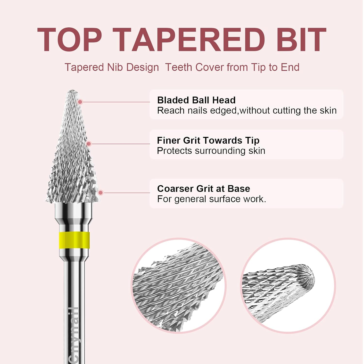 Detalle 2 de Clean Umbrella Carbide Cuticle Cleaner Bit, 3/32-inch