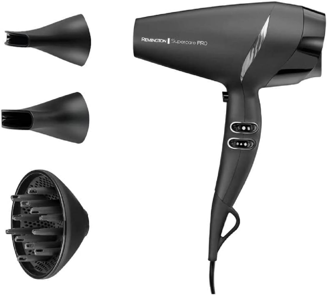 Detalle de Remington Asciugacapelli Professionale 2200W AC7250: potenza controllata e tecnologia SupercarePro
