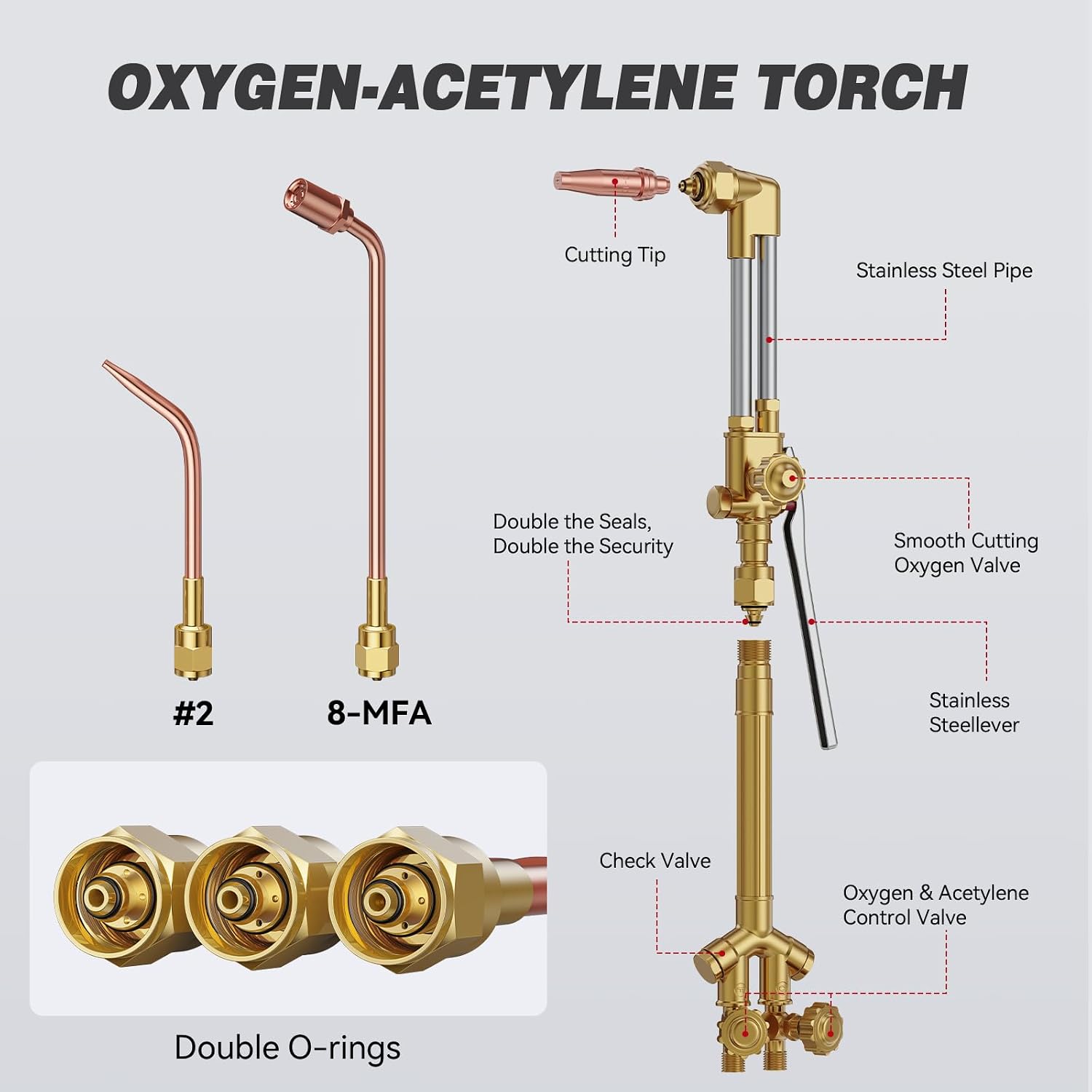 Detalle de ARCCAPTAIN Oxy-acetylene cutting torch kit CA2460