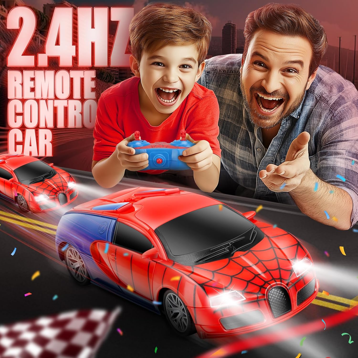 Thumbnail 1 de Aooess Spider RC Car for 3–8 Year Olds – Durable, Light-Up Remote Toy