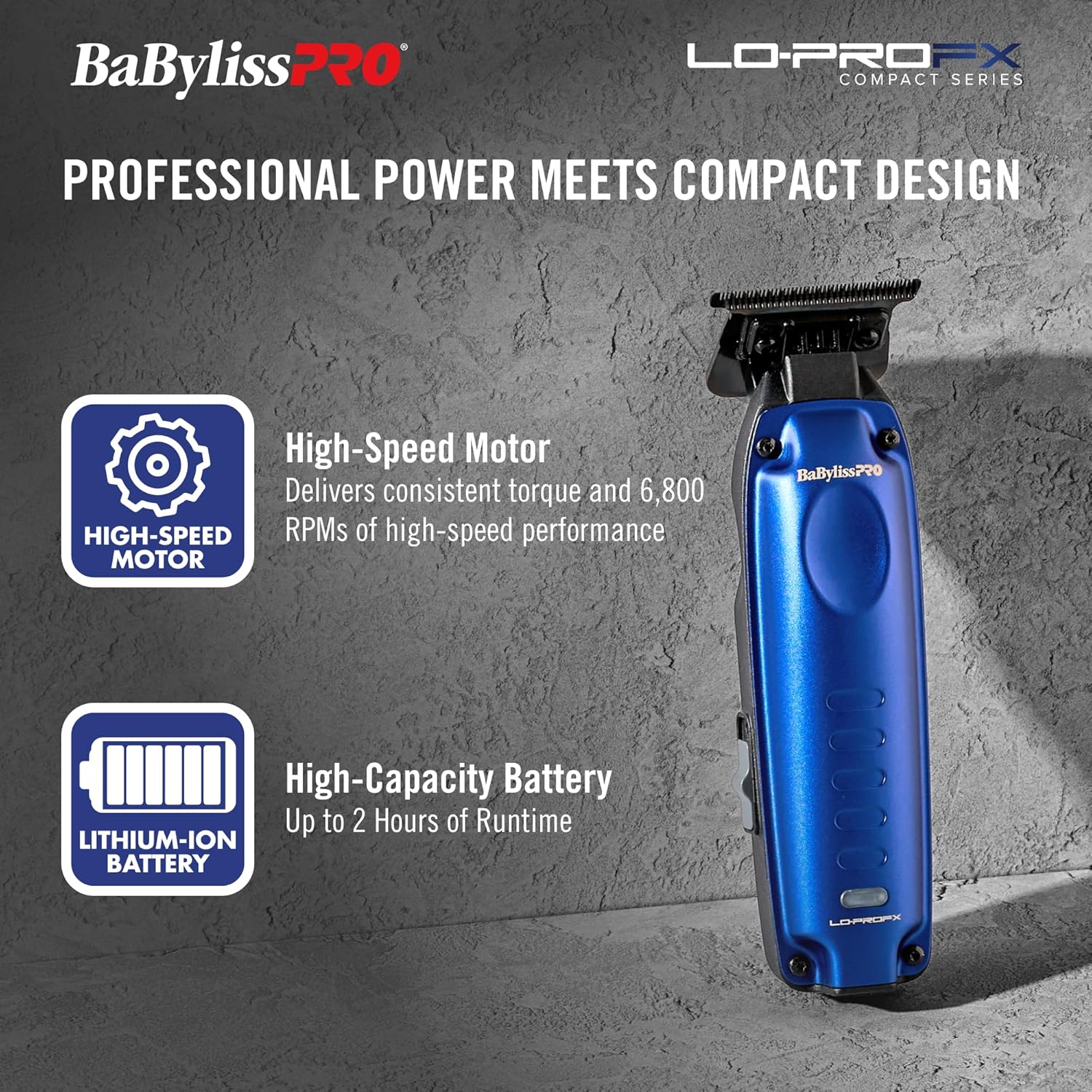 Thumbnail 4 de BaBylissPRO High-Performance Compact LO-PROFX Trimmers for Men