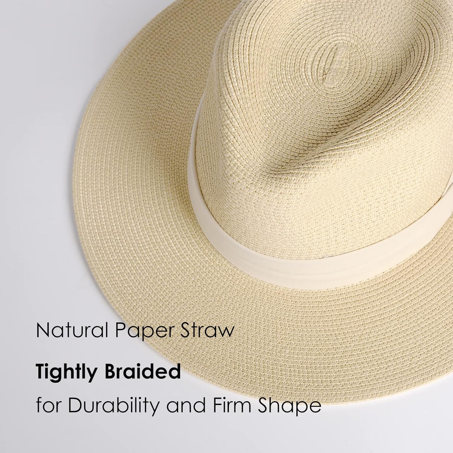 Thumbnail 1 de FURTALK Wide Brim Panama Hat: Packable Straw Sun Hat for Women and Men