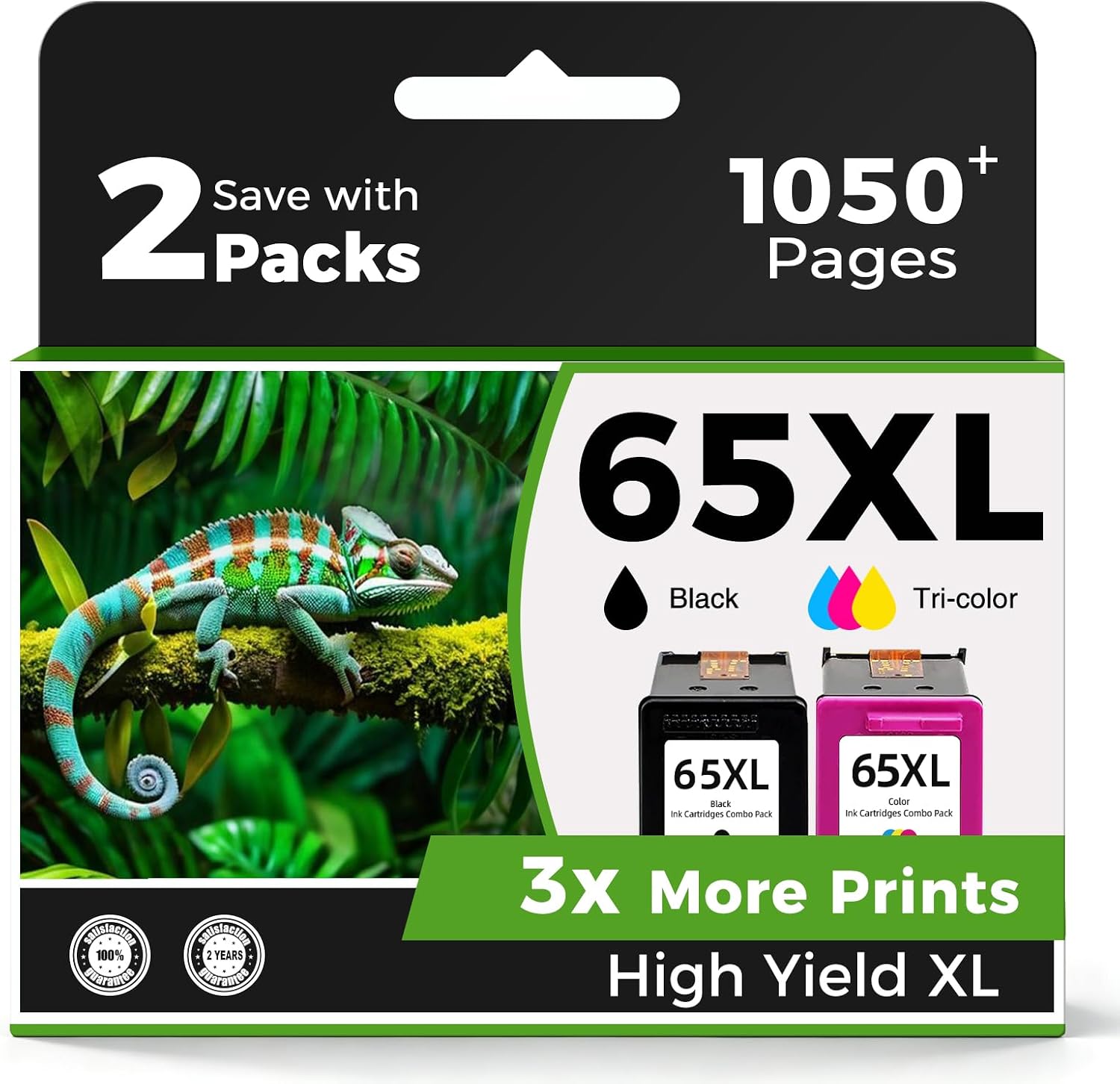 Detalle de Skyink 65xl Remanufactured Ink Cartridge Combo, Black and Tricolor
