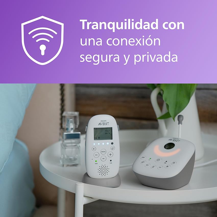 Detalle 2 de Philips Avent DECT SCD733/00 - Vigilabebés Seguro 👶