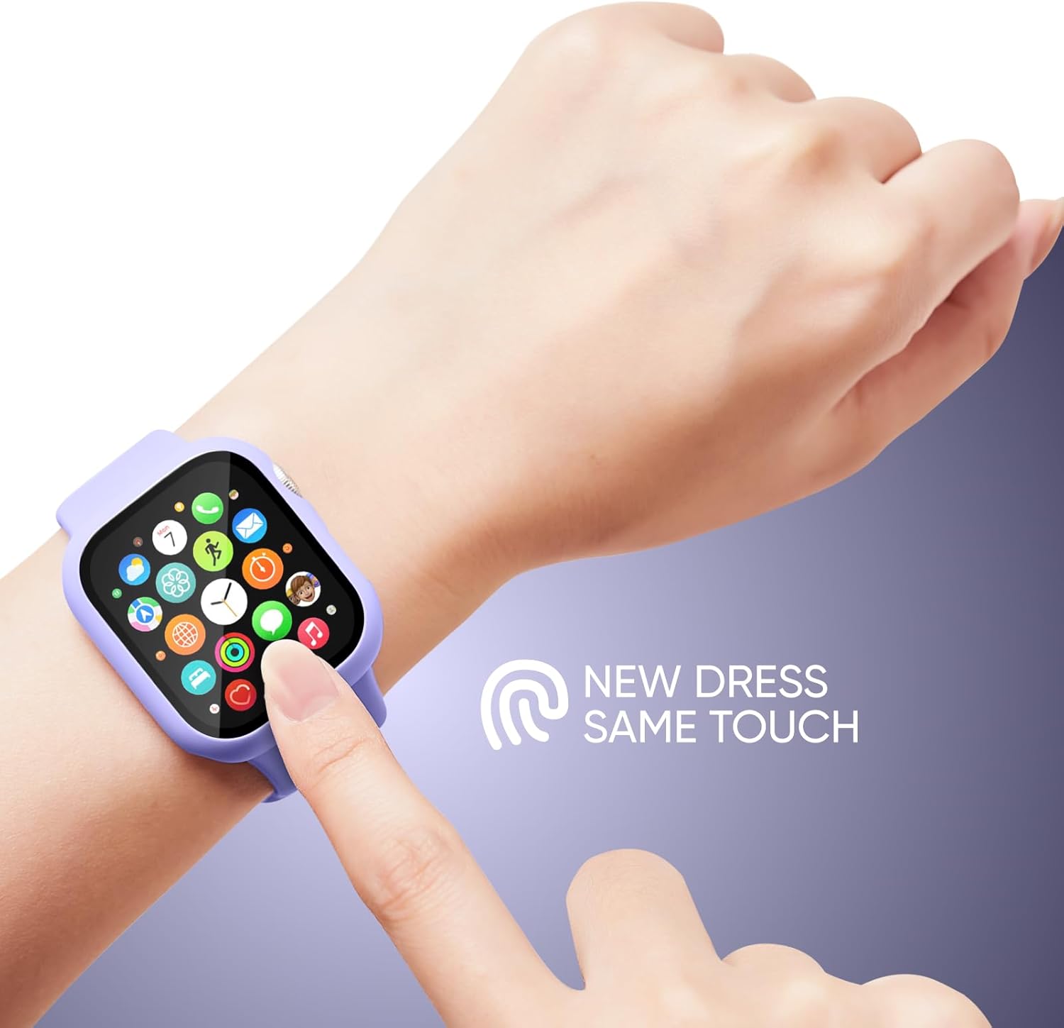 Thumbnail 3 de Joehwerr 3‑in‑1 Apple Watch Strap, Case & Screen Protector – Violet, 42mm