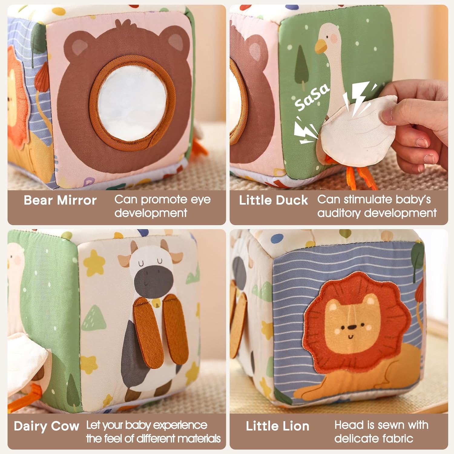 Thumbnail 4 de Youuys Baby Tissue Box Toy Montessori Cube 12pcs