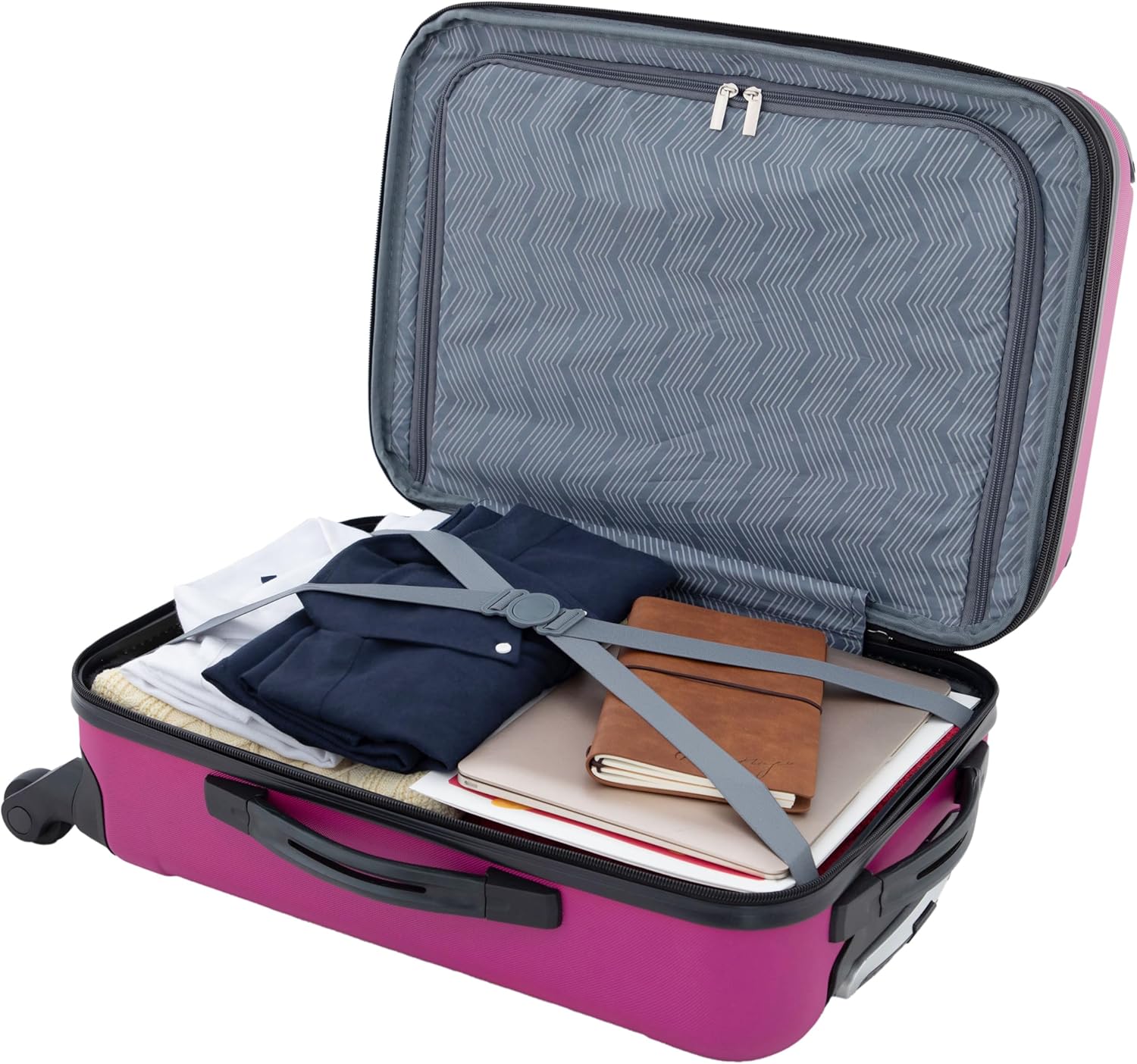 Detalle de Travelers Club Chicago Hardside Expandable Spinner Gepäckstücke