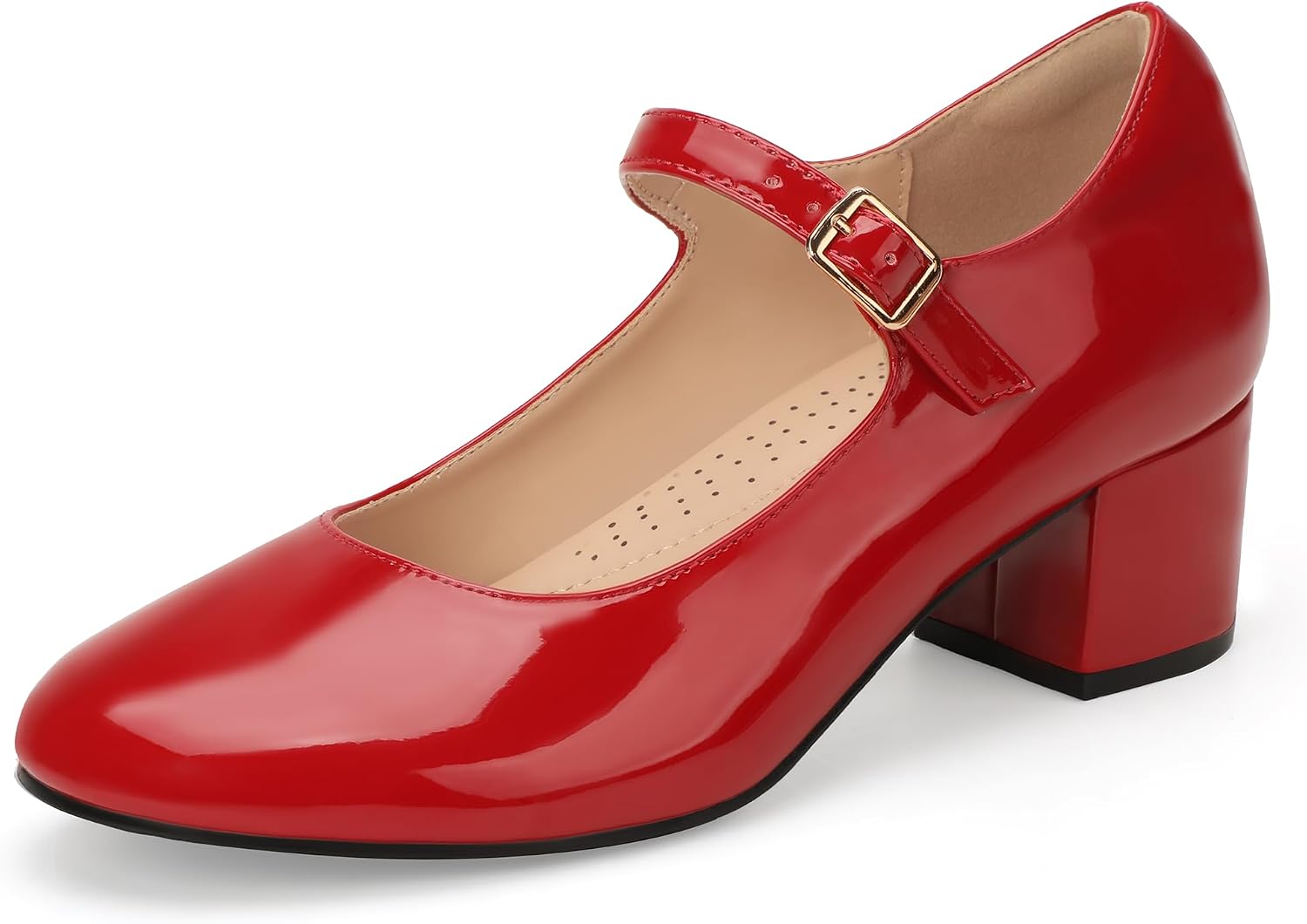 Detalle de IDIFU Women's Mary Jane Pumps, 1.9-Inch Heel