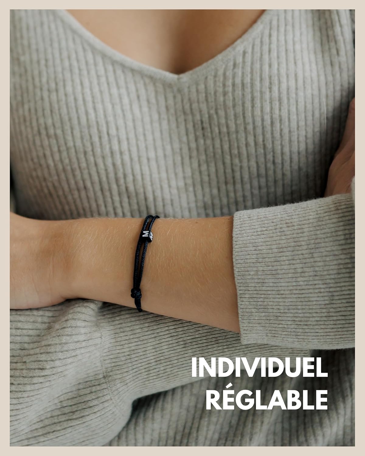 Thumbnail 3 de Bracelet corde noir GD GOOD.designs 14-24 cm