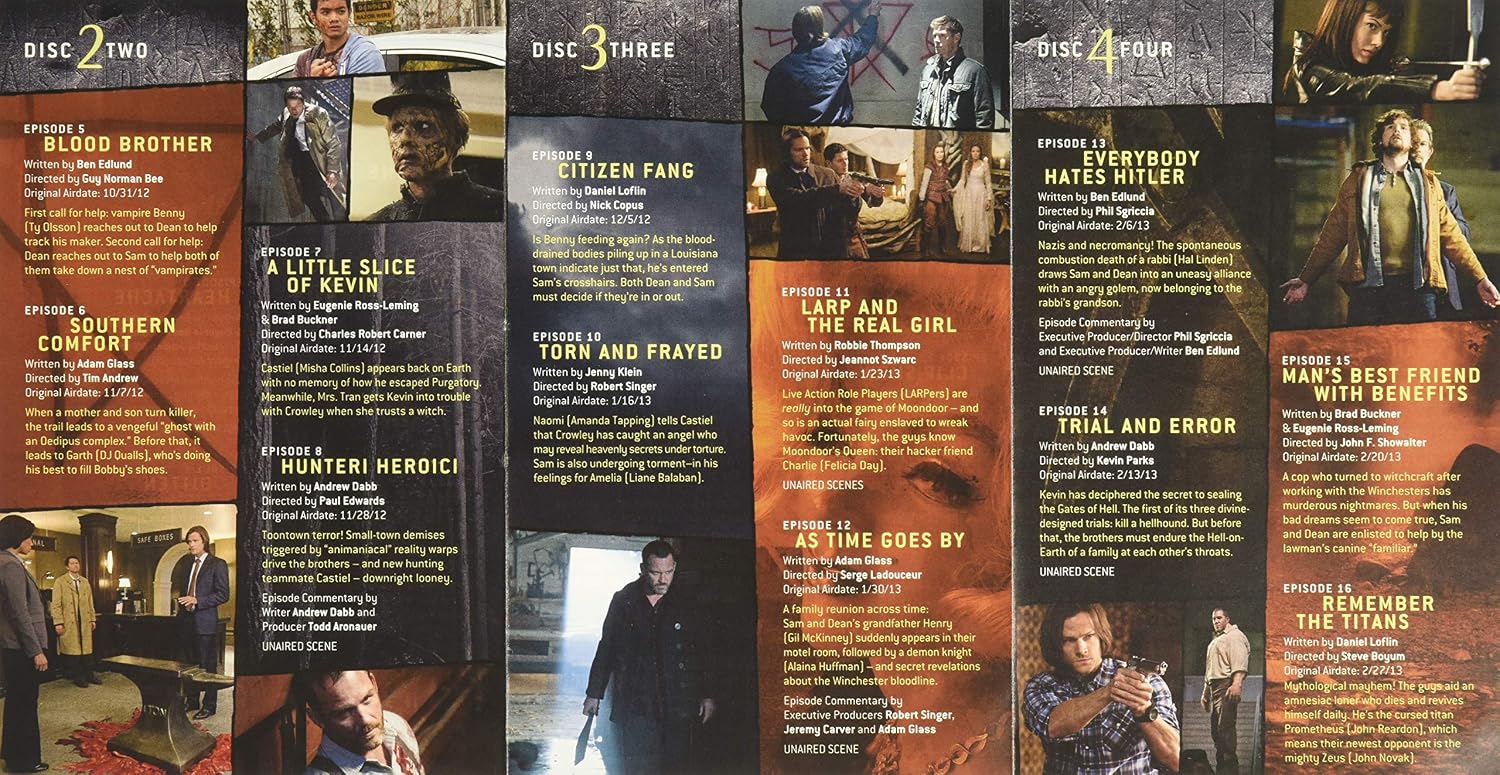 Detalle de Warner Bros. Supernatural: The Complete Eighth Season Bilingual DVD, 6-Disc NTSC Set