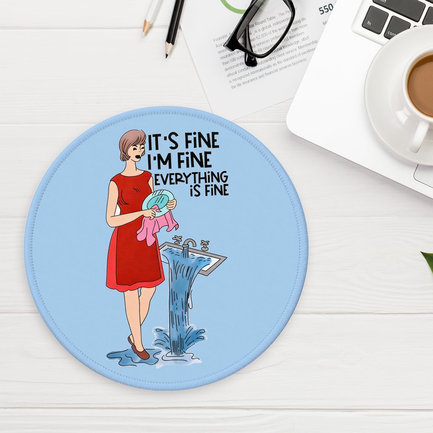 Thumbnail 5 de NaZaUK Round Mouse Pad, 8.7 x 8.7 Inches