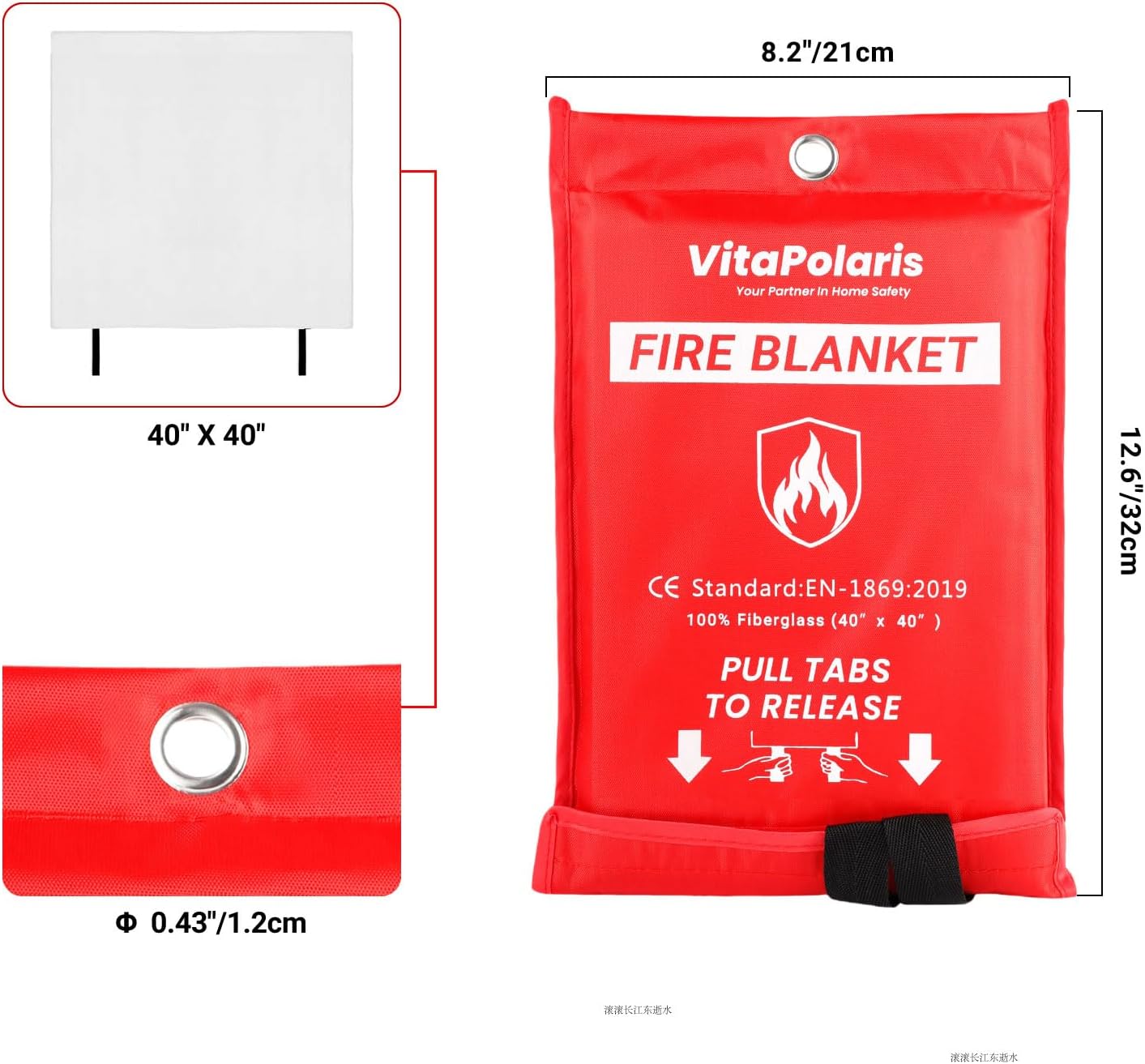 Thumbnail 1 de VitaPolaris Heavy-Duty Fire Blanket 4-Pack 🧯