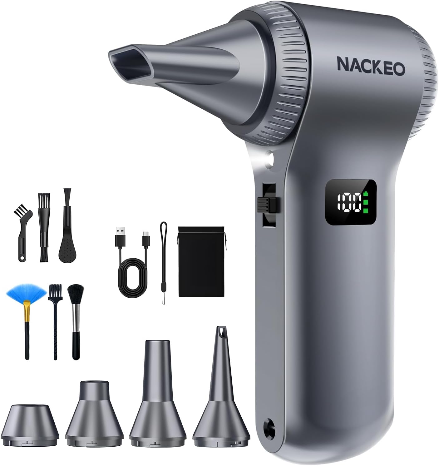 Detalle de NACKEO K100 Soplador de aire eléctrico 📢