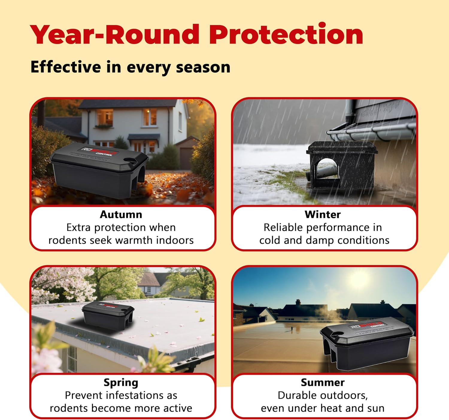 Thumbnail 4 de ROSHIELD 2x Pre-Baited Rat Control Kit 2 pack ๐