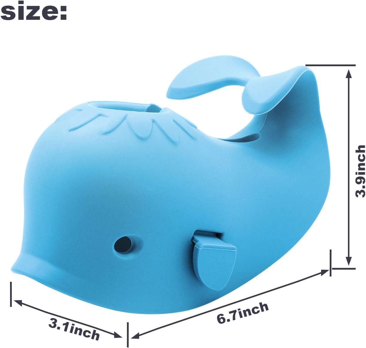 Detalle de Baby Bathtub Faucet Cover Blue Whale