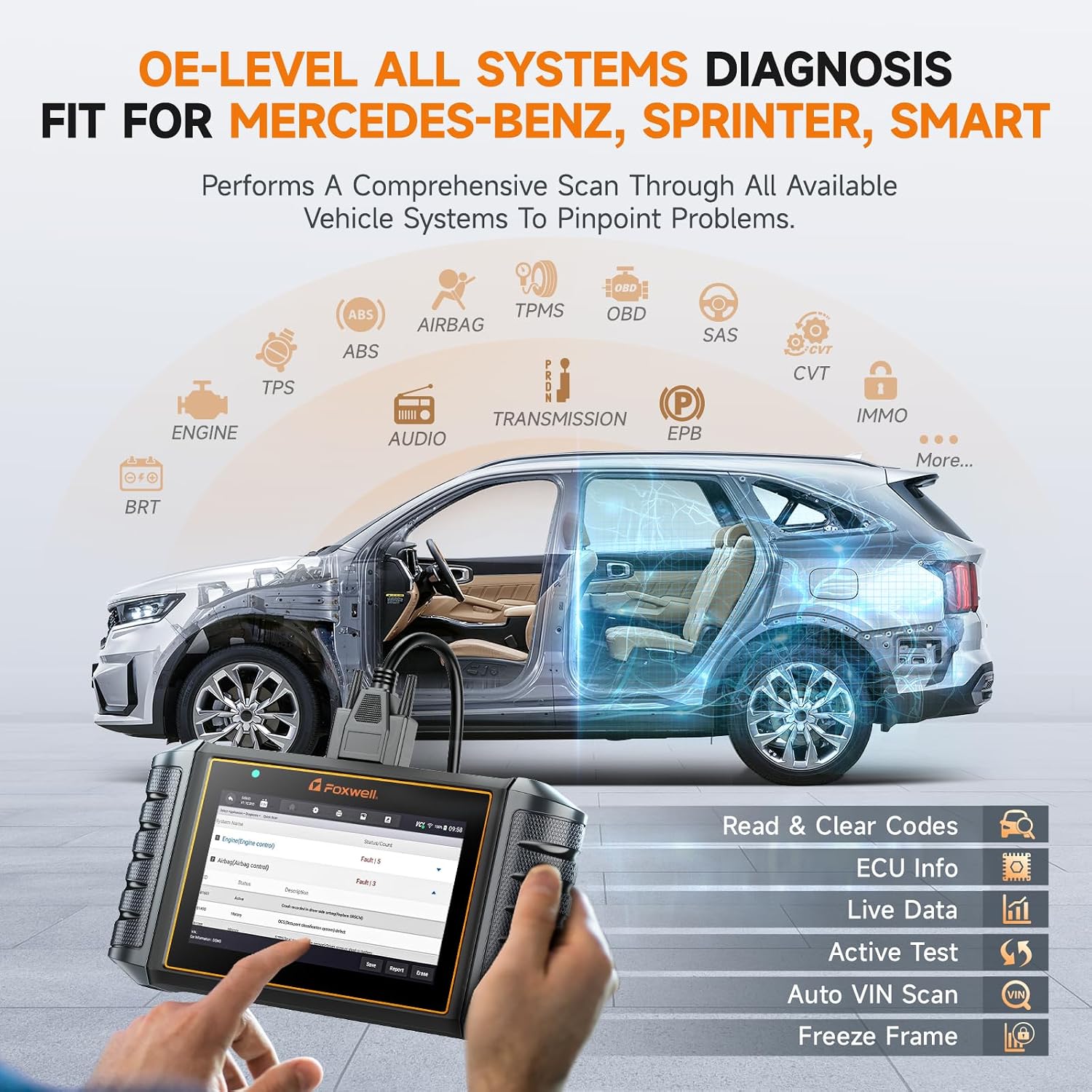 Thumbnail 1 de FOXWELL OBD2 scanner NT710