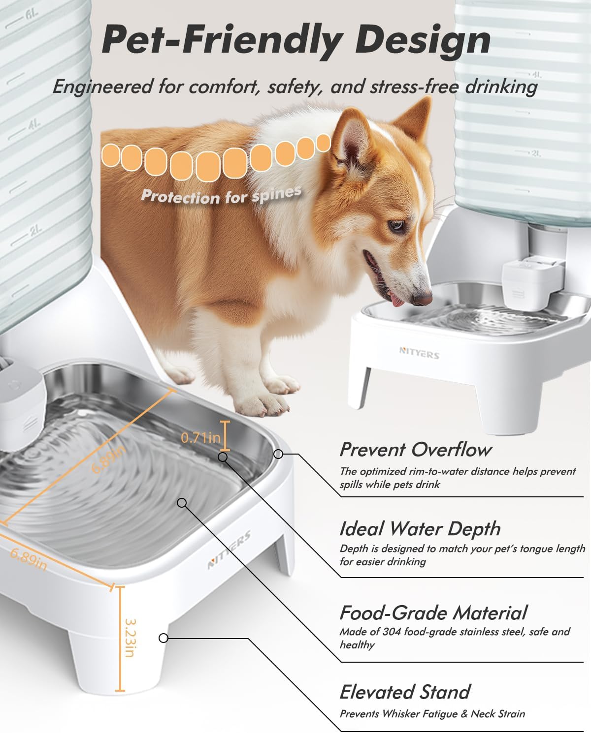 Thumbnail 4 de Automatic Dog Water Bowl Dispenser 8L