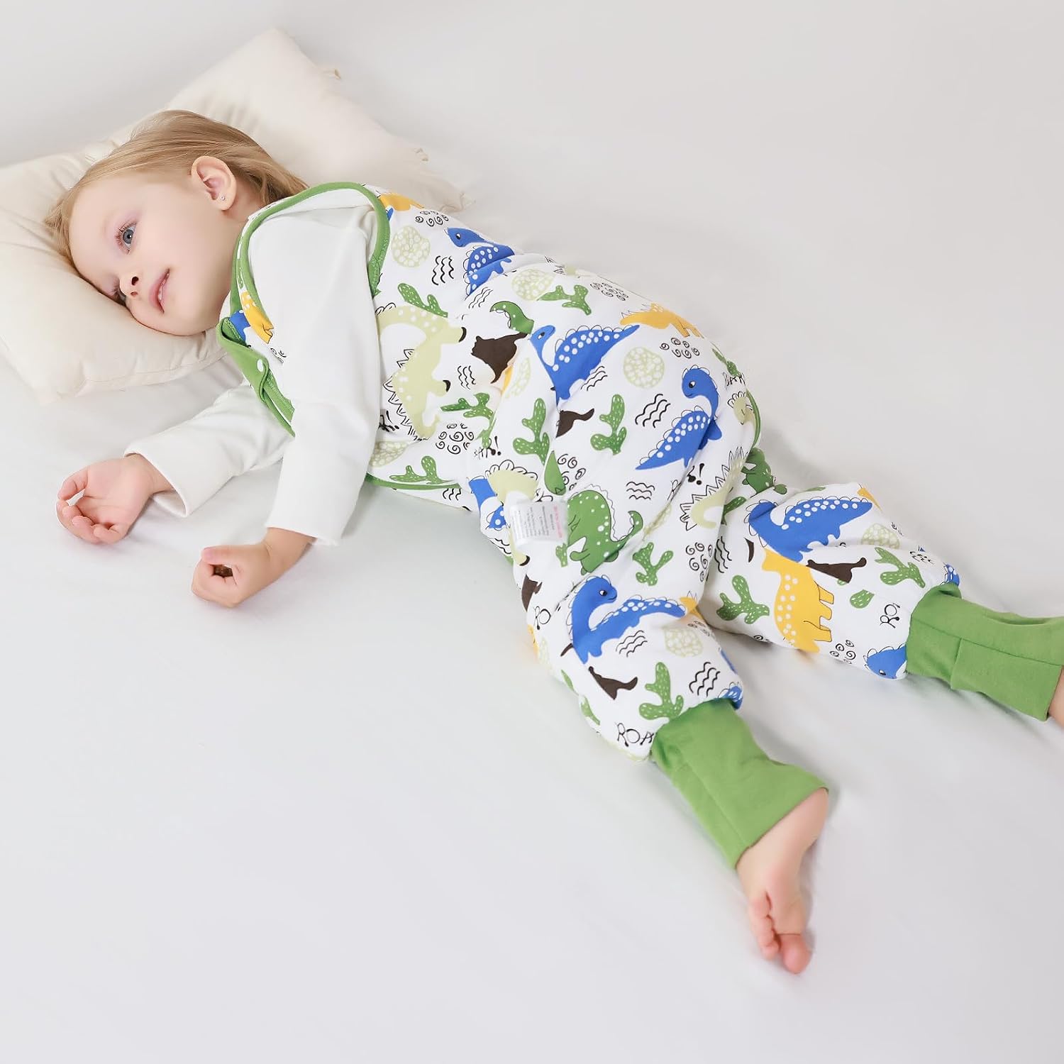 Detalle de MIKAFEN Babyschlafsack 2,5 Tog mit Füßen 70 cm