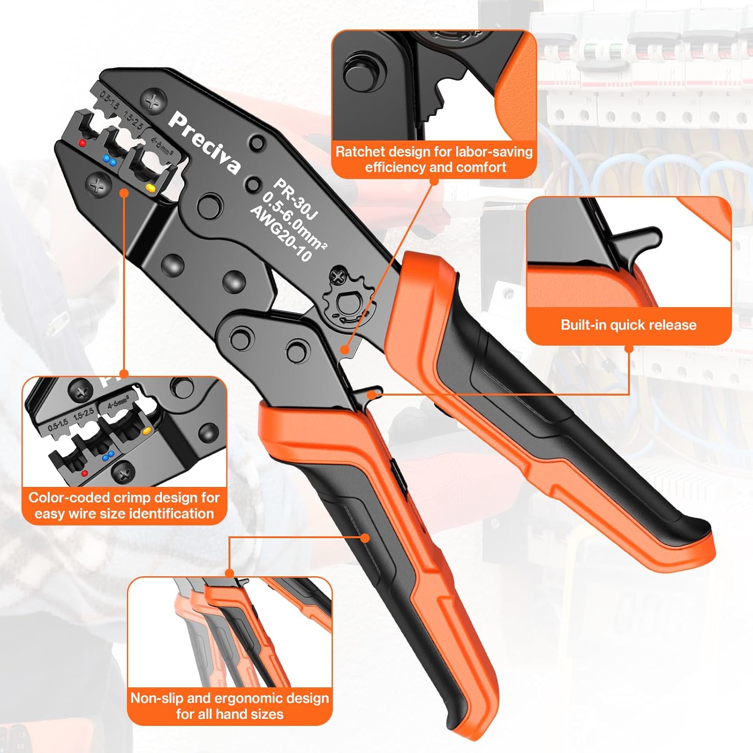 Thumbnail 5 de Crimpzange Set mit 425 Kabelverbindern