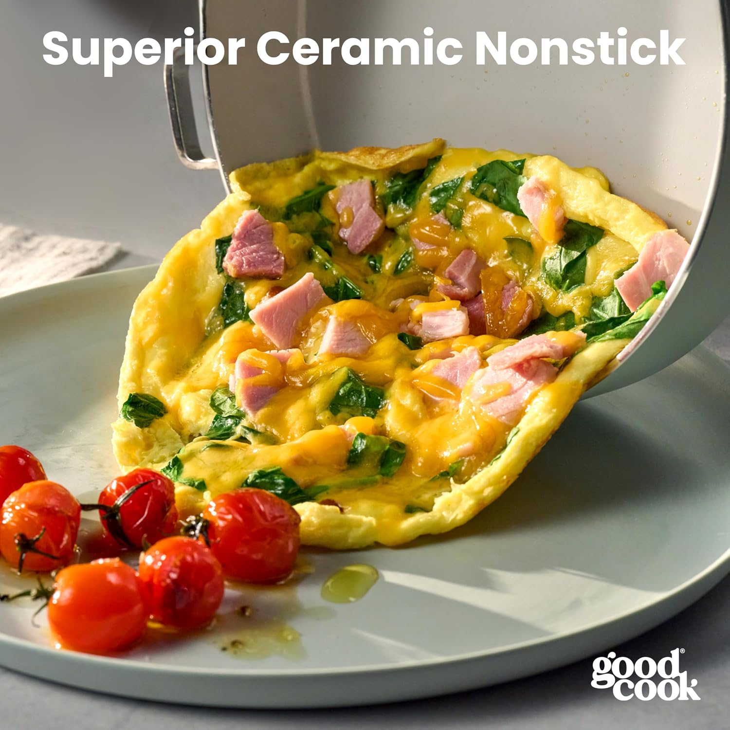 Detalle 2 de GoodCook Ceramic Cookware 14-Piece Set