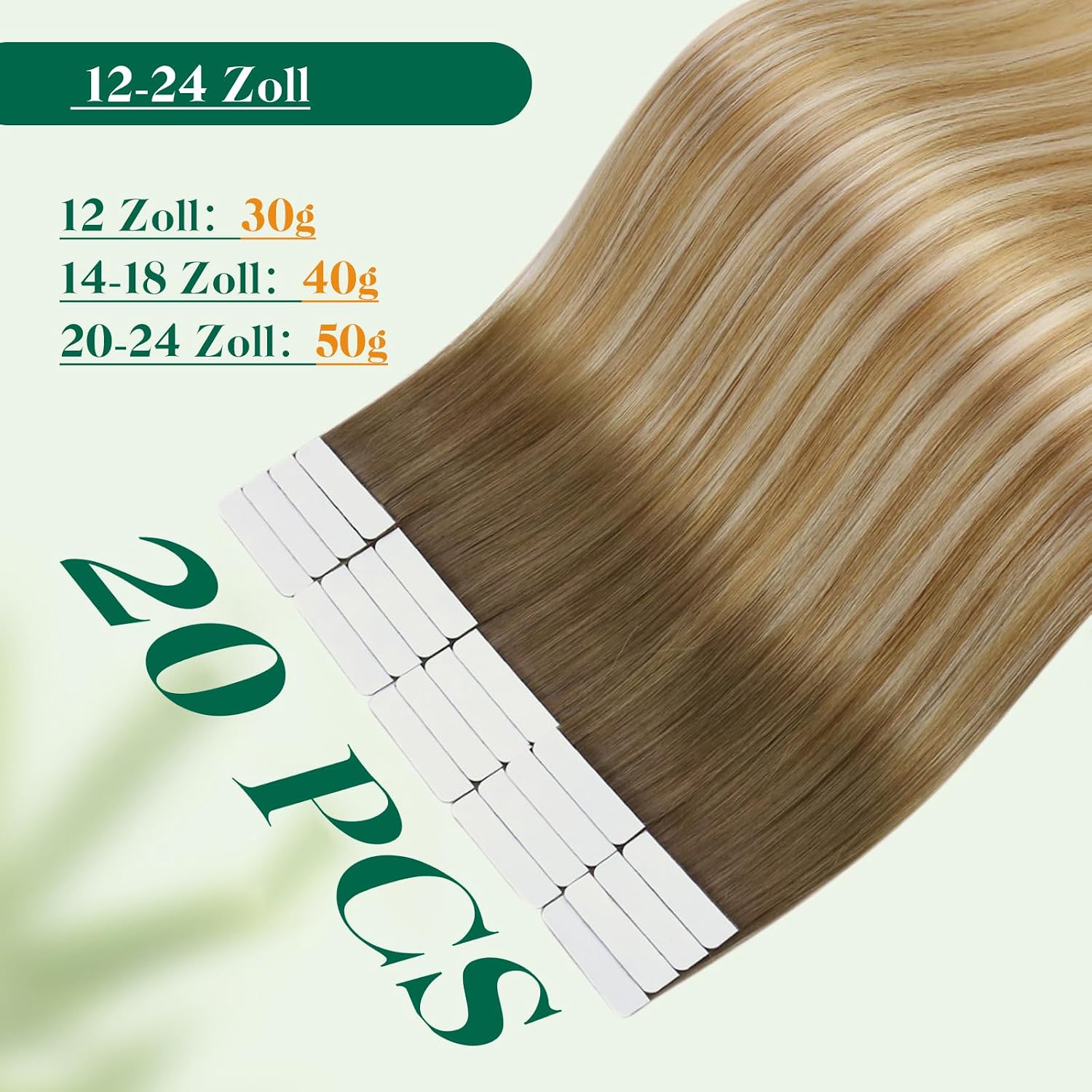 Detalle de Easyouth Tape in Extensions 30 cm Echthaar