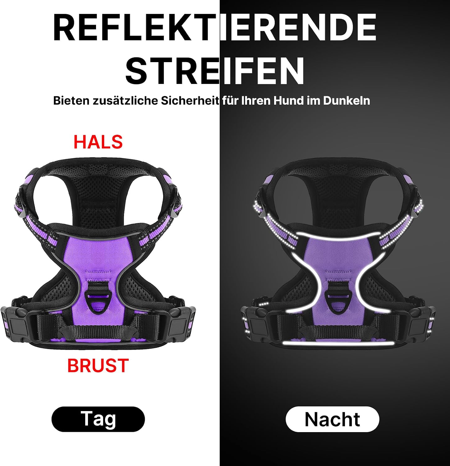 Detalle 2 de Demigreat Hundegeschirr Größe M anti Zug