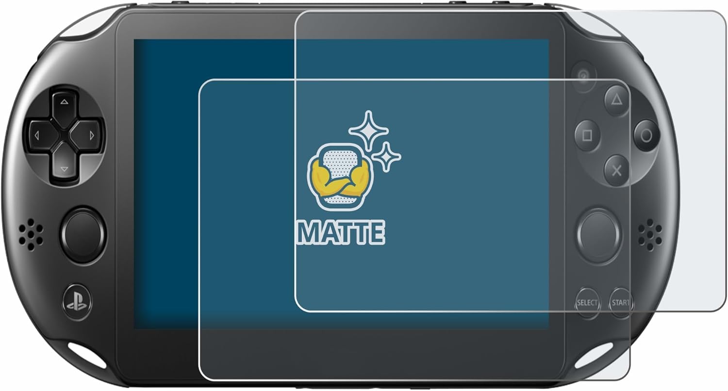 Detalle de BROTECT Entspiegelungs-Schutzfolie für Sony PlayStation PS Vita Slim (2er-Pack) – Matte Displayschutzfolie, Anti-Reflex & Anti-Fingerprint
