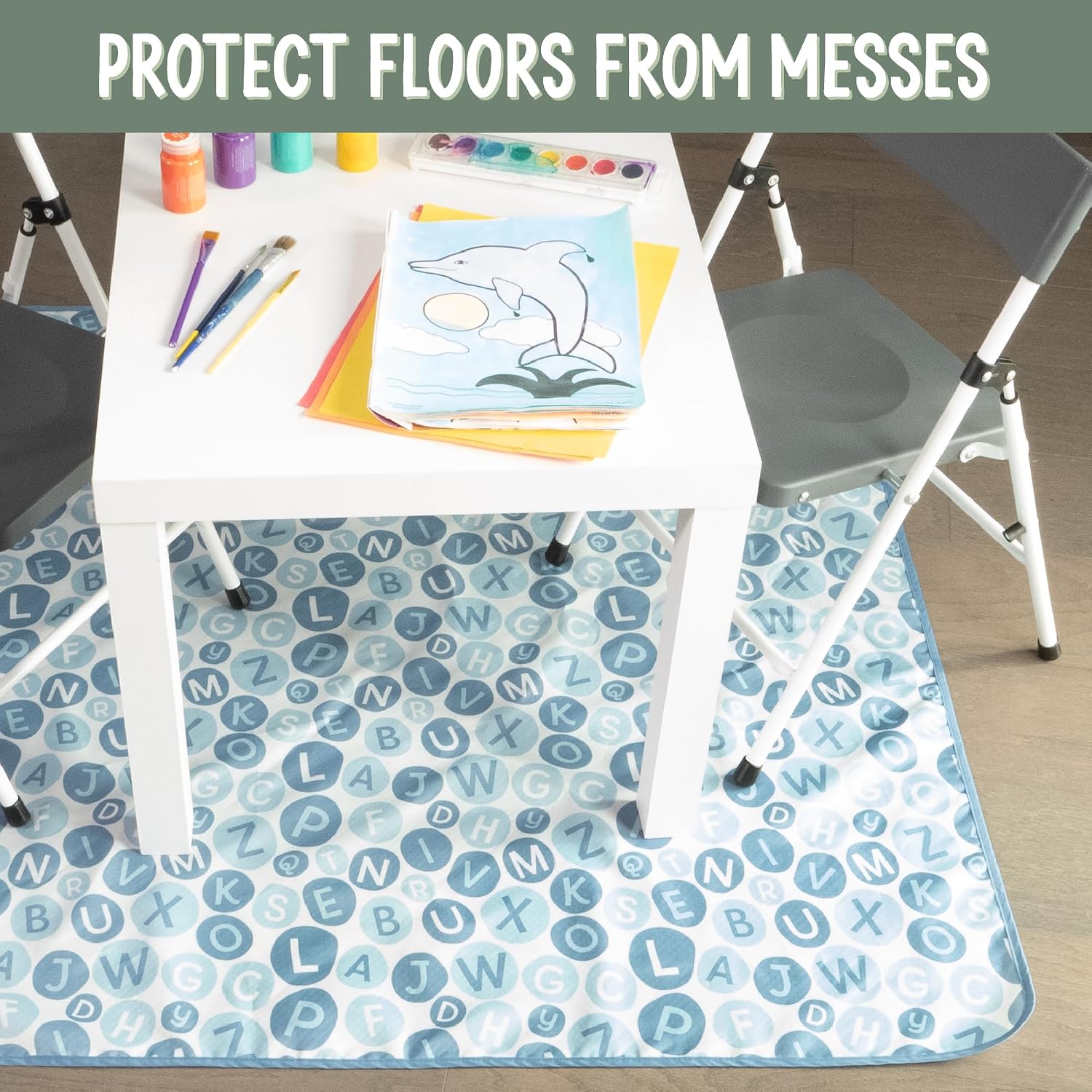Thumbnail 3 de S&T INC. High Chair Splat Mat, 42" x 42