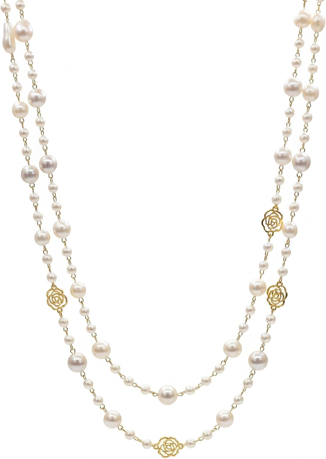 Thumbnail 5 de TtandZed Faux Pearl Necklace, Double Strand