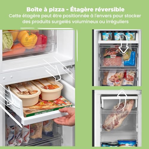 Thumbnail 5 de Comfee' 174L Frigo Congélateur – Réfrigérateur-congélateur 2 compartiments (115 L / 59 L) avec Low Frost