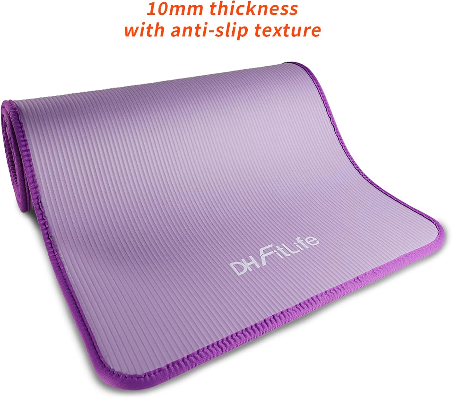 Thumbnail 1 de DH FitLife FitLife Yoga Mat 183 x 61 x 1 cm – Extra Thick, Non-Slip NBR Workout Mat for Pilates, Gym & Home